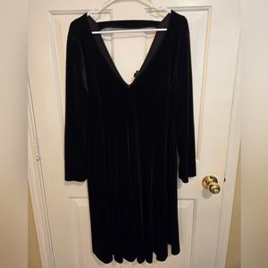 Torrid Black Velvet Dress